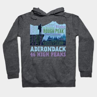 Adirondack Mountains New York High Peaks 46er Hikers Hoodie